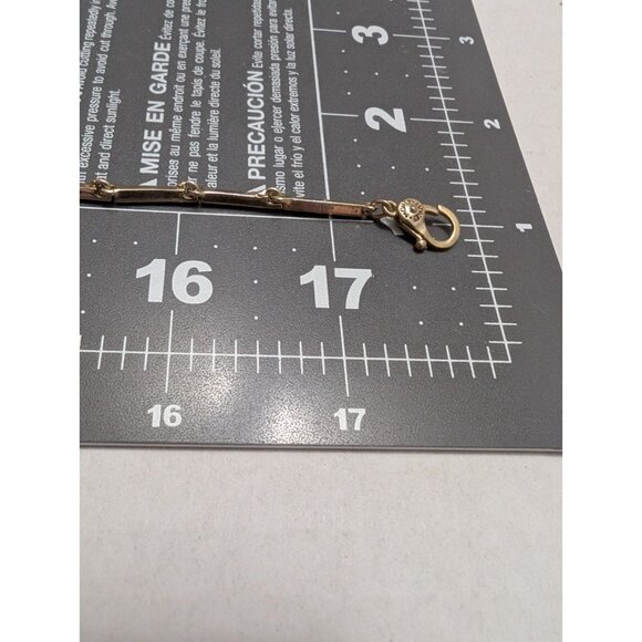 Monet golden tone champagne color rhinestone leaf paisley drop 18" Vtg 70s - Picture 14 of 15